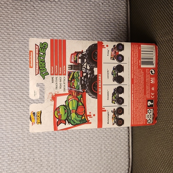 Hot Wheels Teenage Mutant Ninja Turtles Monster Truck Unopened Raphael - Picture 2 of 3